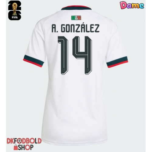 Mexico Armando Gonzalez #14 Udebanetrøje Dame VM 2026 Kort ærmer
